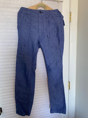 Engineered Garments Chambray Utility Pants Size 28 Indigo Made in New York