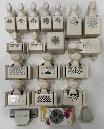 Martha Stewart Punches Craft Tool Lot Of 20 Borders Corners Lace Floral