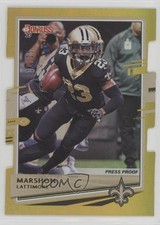 2020 Panini Donruss Press Proof Gold Die-Cut 11/25 Marshon Lattimore #179 3hd