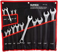 Sunex 14 Piece SAE Combination Wrench Set (9714A)