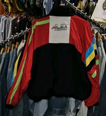 Alex Athletics 80s Retro Colorblock Windbreaker Jacket Men's Size