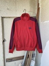 Vintage Y2K Adidas Originals Firebird Trefoil Logo Track Top Jacket Size S Red