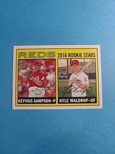 Keyvius Sampson & Kyle Waldrop 2016 Topps Heritage Baseball Card # 164 I9873