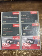 Lot Of 6 NEW SEALED Imation DC 6525 DATA CARTRIDGES Magnus 1.2 GB 525mb 230mb