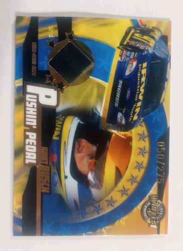 2004 Wheels Pushin' Pedal Kurt Busch Race-Used Shoe Card w/ S.N. 050/275 ea.