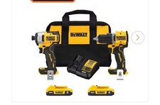 used dewalt tools, entire set, power drill, extra batteries, blower