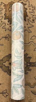 William Morris Tapete Neu - Vogel & Granatapfel Entenei - Blau Pfirsich UVP 60£
