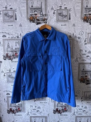 MA.STRUM Lightweight Jacket Overshirt Blue Size L   Button Up Casual