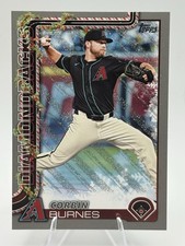 2025 Topps Holiday #H185 Corbin Burnes Silver Glitter Holiday Diamondbacks
