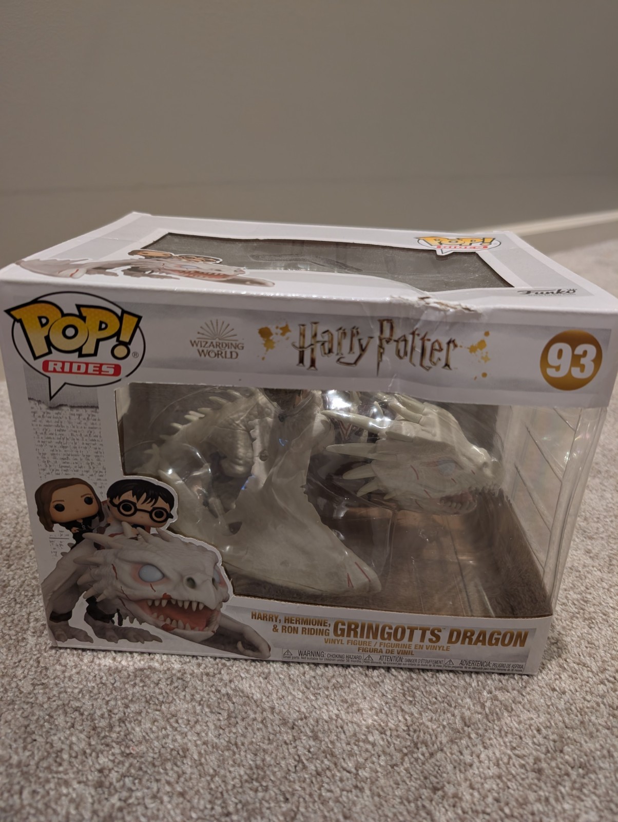 Harry, Hermione, &Amp; Ron Riding Gringgotts Dragon Funko Pop Rides Harry Potter #93