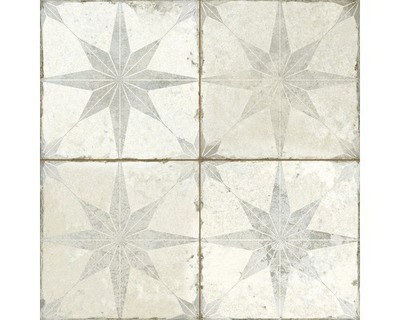 Wand- und Bodenfliese FS Star white 45x45cm