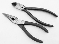 2 Pr. Of Craftsman Pliers Needle Nose 9 45102 Wire Cutter 9 45072 Mt Tools