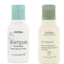 2x Aveda Shampure Hand & Body Wash & Body Lotion Set Duo 50ml each 100ml Travel