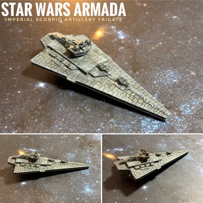 Star Wars Armada Imperial Scorpio Artillery Frigate Raw 3D Print 14k Resin