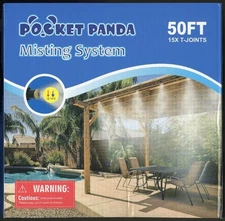 POCKET PANDA Mister Outside Patio, Outdoor Cooling Misting System 50 FT Hose Kit