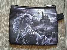 Gothic Unicorn In Graveyard Coin Purse 13.5cm x 11cm Bag Pouch Horse FREE P&P
