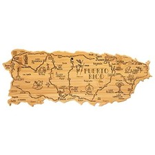 Puerto Rico Bamboo Cutting Board Engraved Cha...