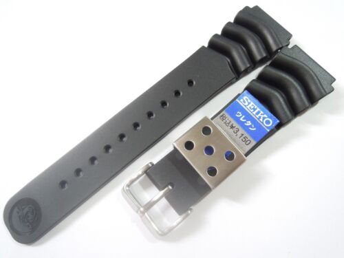 NEU 22 MM SCHWARZES GUMMIARMBAND GROSSE TAUCHER SKX007-009, 7002-7001, 6309-7040 UHR - Bild 3 von 6