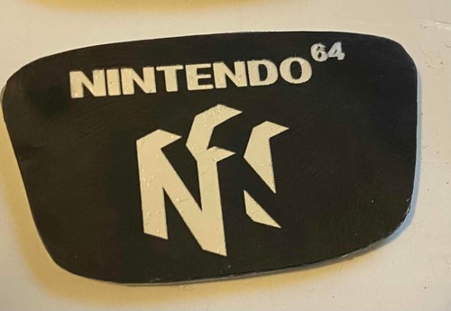 Nintendo 64 N64 Custom Console Logo Jewel Emblem Acrylic Chrome Holo - choose 1 - Picture 2 of 10