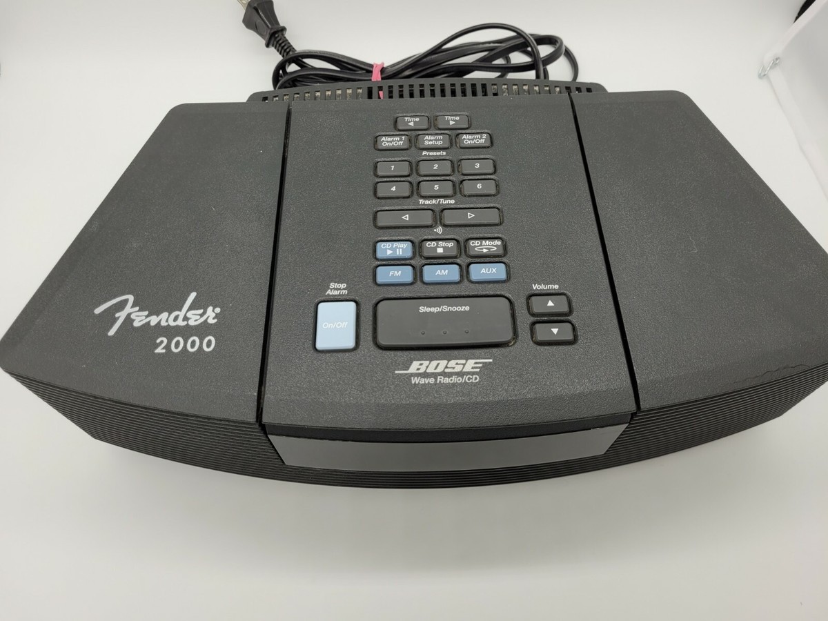 Rare Vintage Bose Graphite Fender 2000 Wave AM FM Radio CD Rare Vintage Bose Graphite Fender 2000 Wave AM FM Radio CD