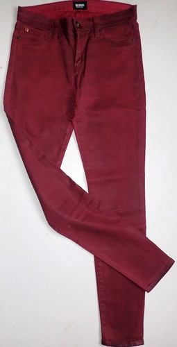 COATED STRETCH DENIM SKINNY JEANS 