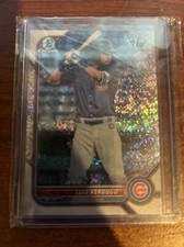 Luis Verdugo 2022 Bowman 1st Chrome Speckle Parallel /299 Chicago Cubs