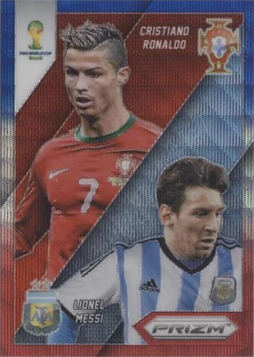 2014 Panini Prizm World Cup Cristiano Ronaldo Lionel Messi #19 for