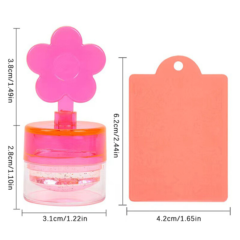 Nail Stamping Stamper Crystal Seal Clear Silicone Nail Art Stamp Tool