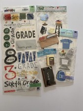 Jolee s Boutique School / College Days Dimensional Sticker Lot Scrapbooking