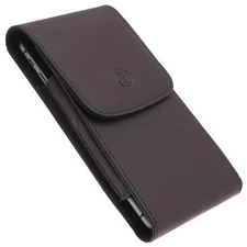 PHONE CASE BELT CLIP LEATHER HOLSTER COVER POUCH VERTICAL CARRY for CELL PHONES