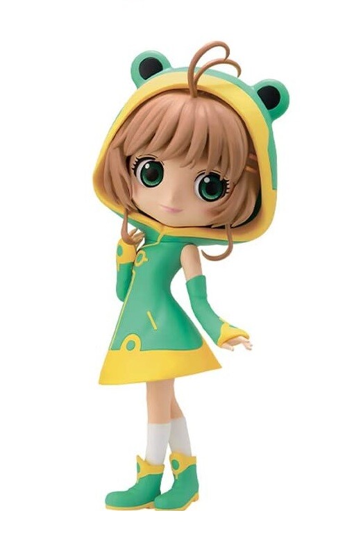 Banpresto Sakura Kinomoto Q Posket - Figura Collezionabile 14 Cm - Finitura Lucida Verde