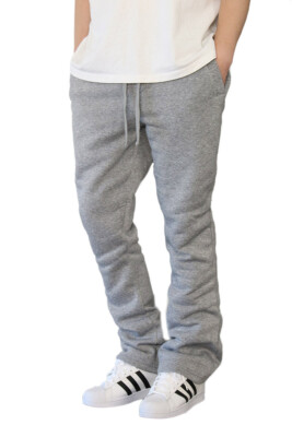 VICTORIOUS MEN'S STACKED FLEECE FLARED JOGGR SWEATPANTS (S-3X) -FL94