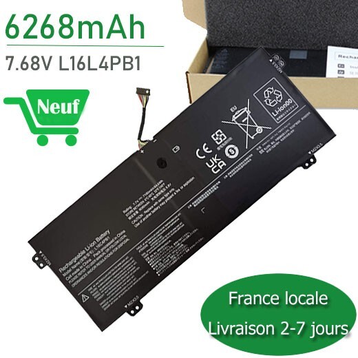 Batterie L16C4PB1 Lenovo Yoga 720-13IKB 80X6 PC portable 13.3 pouces