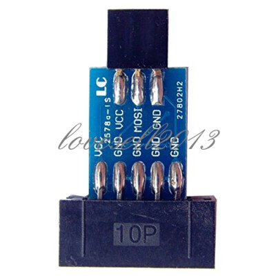 2PCS 10Pin Convert to Standard 6 Pin Adapter Board F ATMEL AVRISP USBASP STK500