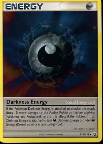 Pokemon Card - Secret Wonders 129/132 - DARKNESS ENERGY (uncommon) - NM