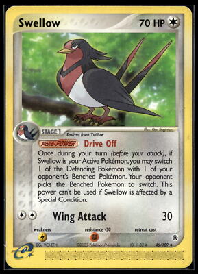 Pokemon TCG Ruby and Sapphire 46/109 Swellow