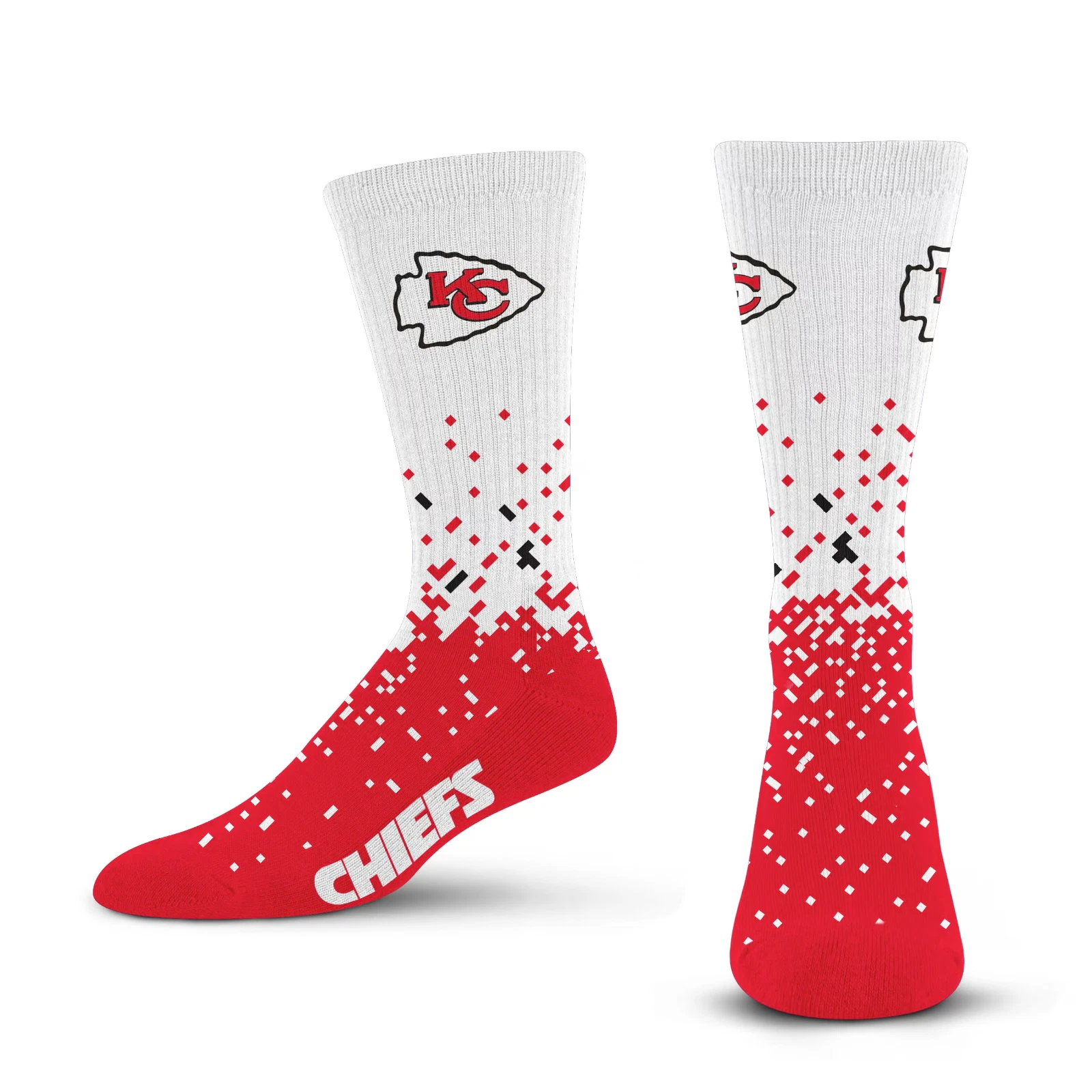 Kansas City Chiefs football Spray Zone Socks - Large