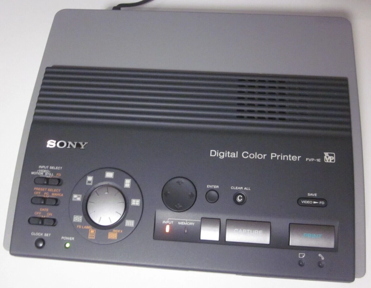 IMPRESORA DIGITAL A COLOR SONY MAVICA FVP-1E IMPRESIÓN DIRECTA 1,4 MP S-VIDEO-JAPÓN