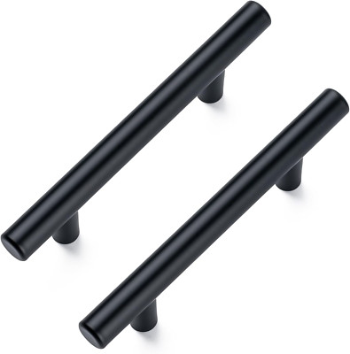 10 Pack Cabinet Pulls Matte Black Stainless Cabinet Handles, for Kitchen and Bat