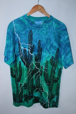 Local Color Art Clothes Men's Large Tie Dye Vintage Single Stitch T-Shirt