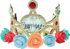Amscan Floral Birthday Light-Up Tiara - NEW