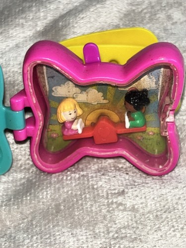 Vintage 1994 Bluebird Polly Pocket Bow Wrist Watch Works Seesaw Excellent Cond - Picture 3 of 7