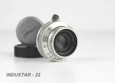 Soviet lens INDUSTAR - 22 Red P  (3.5/50mm) Mount M39 For camera Zorky