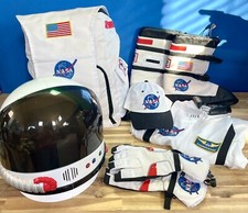 Aeromax Jr Astronaut Costume Set With Helmet, Backpack, Boots,  Gloves Sz 8-10