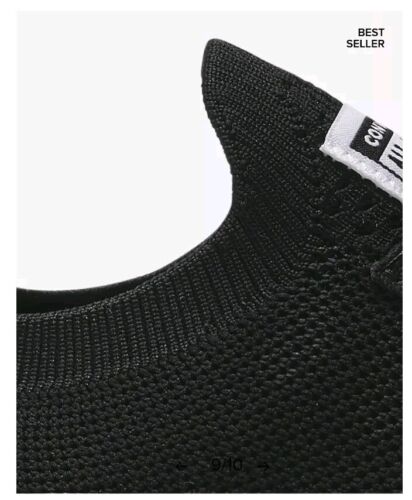 Converse Size 6-36.5 Chuck Taylor All Star Shoreline Knit Slip On Low Top Black - Picture 10 of 24