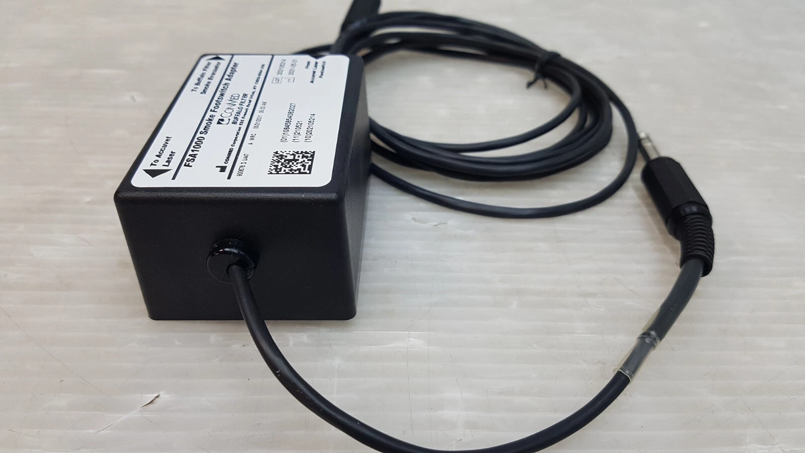 FSA1000 adapter end with cable exit and coiled cable