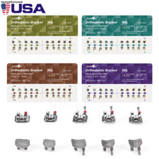 Dental Orthodontic Brackets Braces Mesh Base Mini Roth/MBT 018/022 Hooks 345 USA