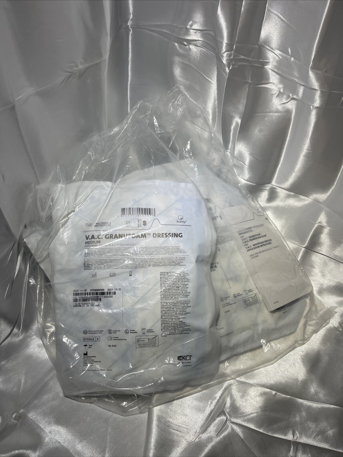 X5 VAC Granufoam Dressing Wound Care, Medium Size, Sealed, BOX OF 5 eBay