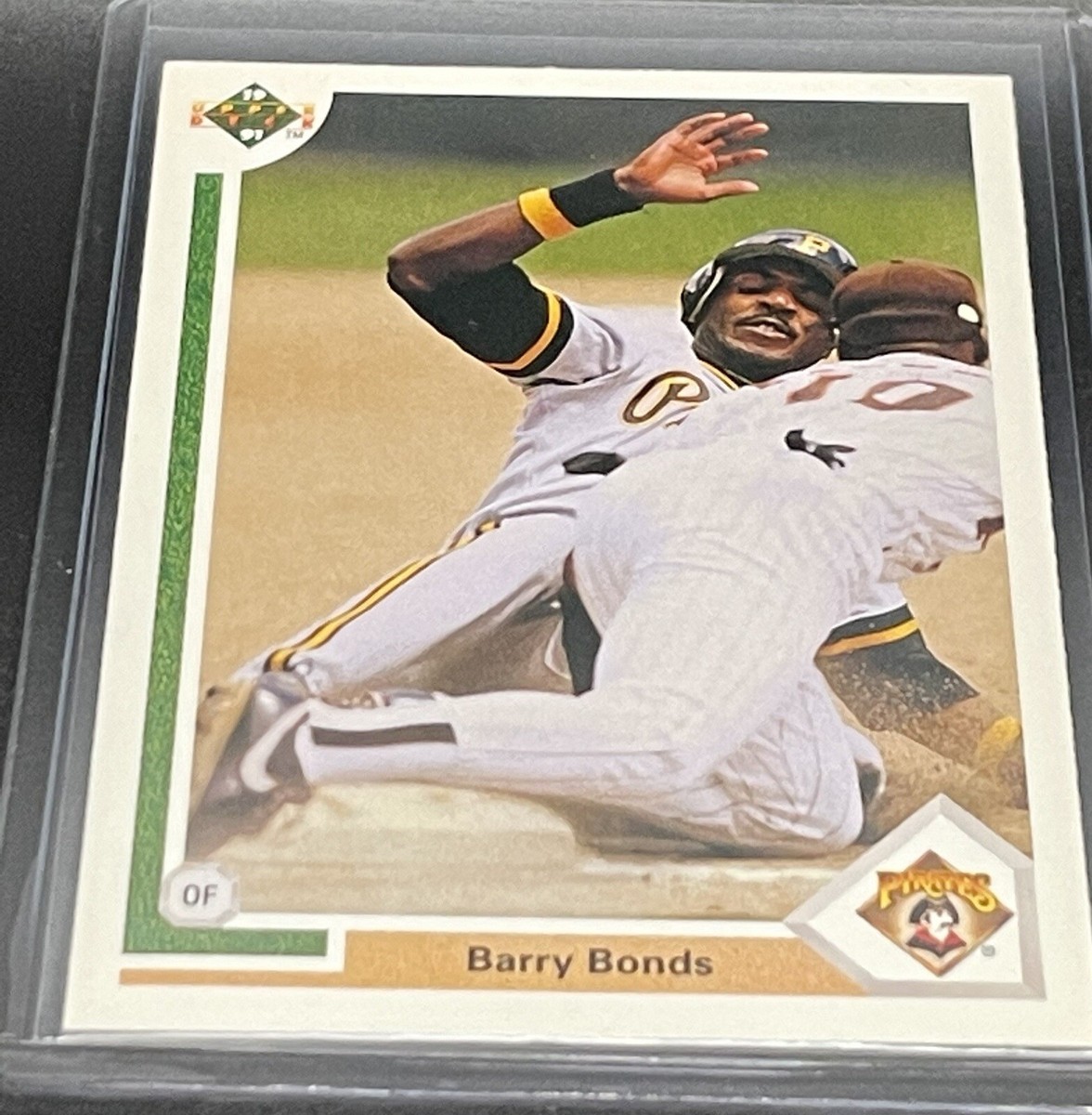 1990-1991 UPPERDECK RARE ERROR CARD BARRY BONDS #154 CERTIFIED