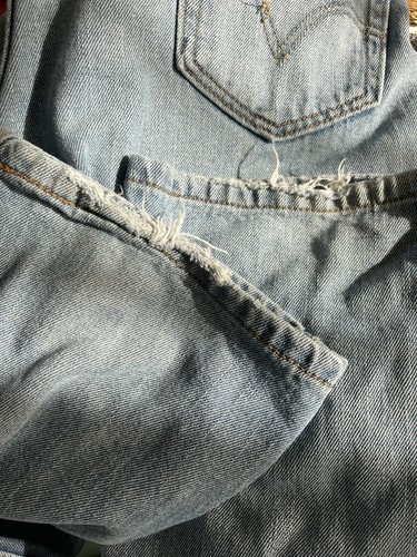 LEVI'S 505 Men’s Regular Fit Blue Jeans 36x30 Light Wash 100% Cotton - Picture 10 of 10